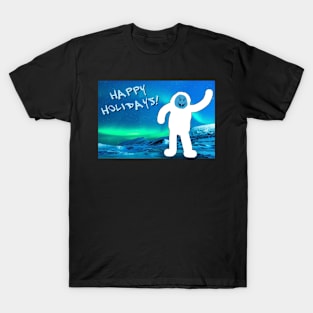 Adorable Snowmonster Greetings T-Shirt